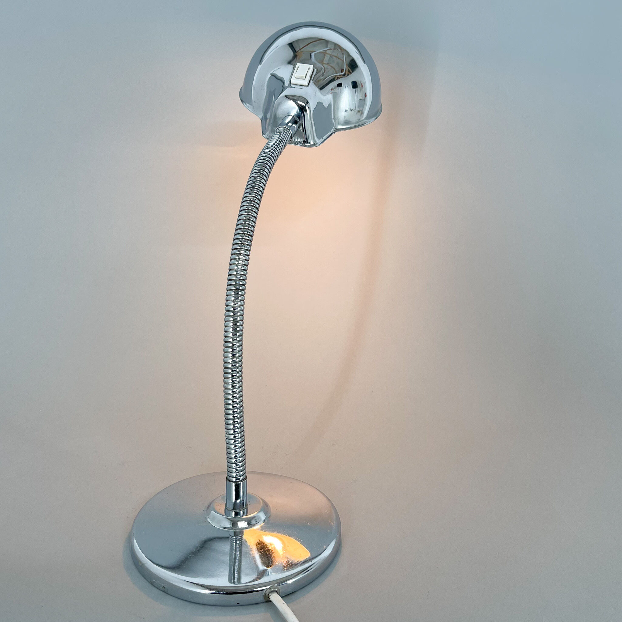1960's Chrome Adjustable Table Lamp, Italy