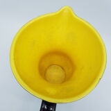Pitcher Digoin Sarreguemines black satin and yellow