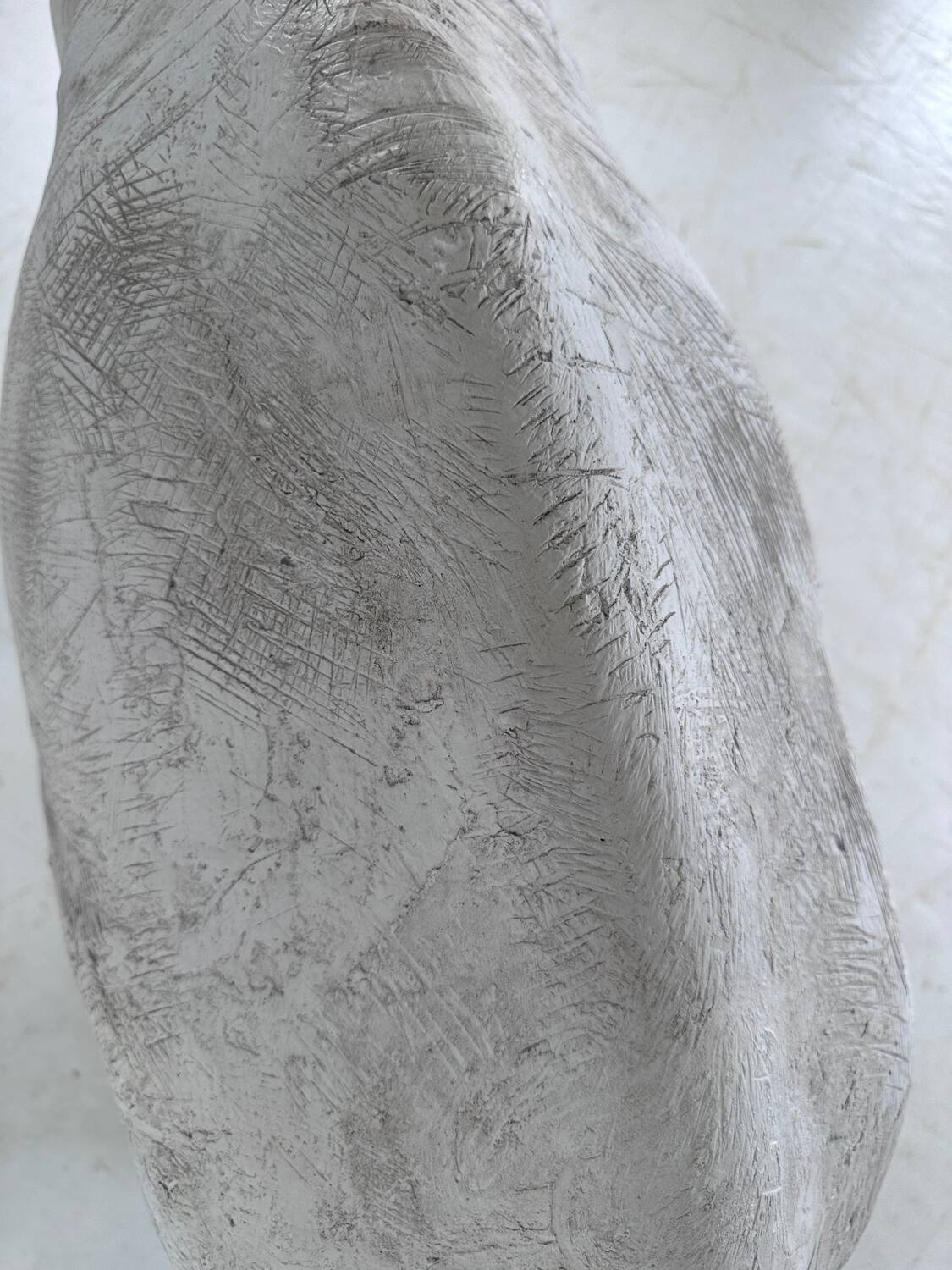 Large plaster elephant sculpture