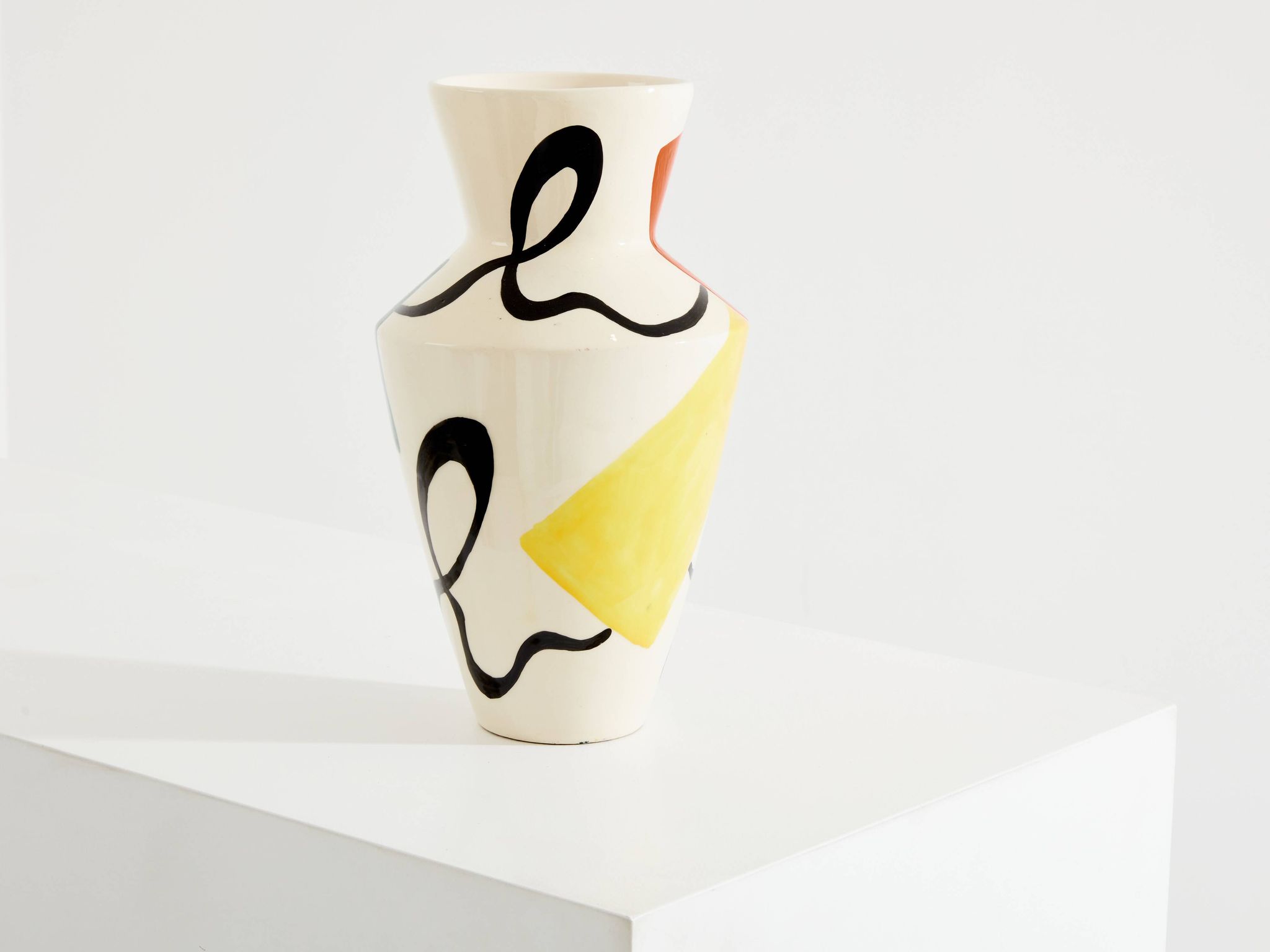 Vase en céramique émaillée signée Roland Brice vers 1950
