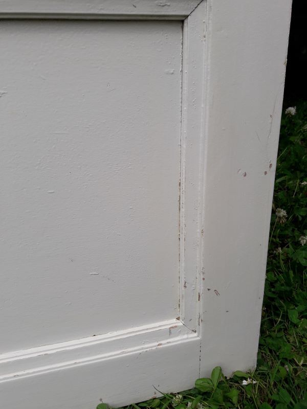 Porte vintage panneautée