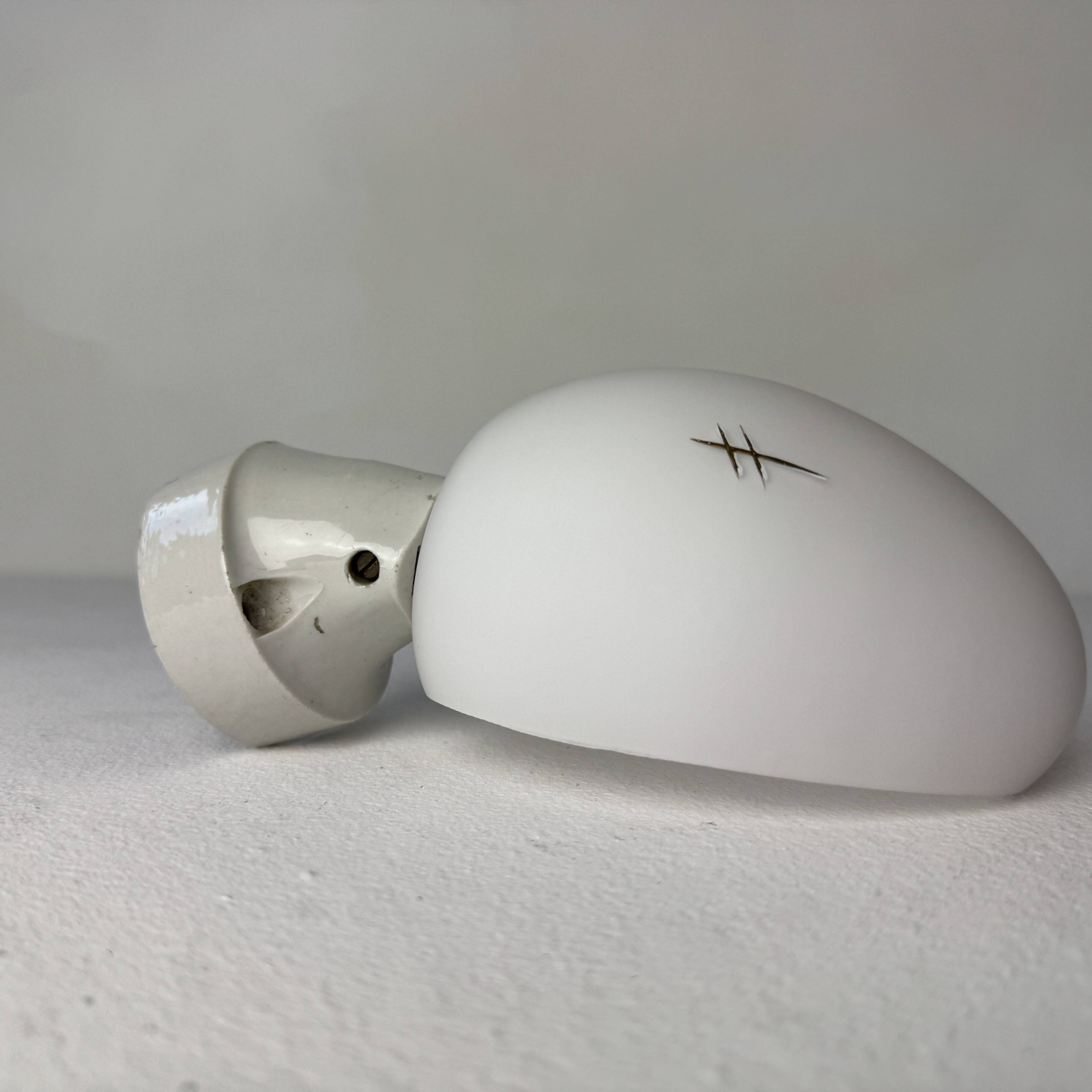 LOT OF 3 OLD VINTAGE SLANTED WALL LIGHTS