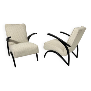 Fauteuils Art Déco noires