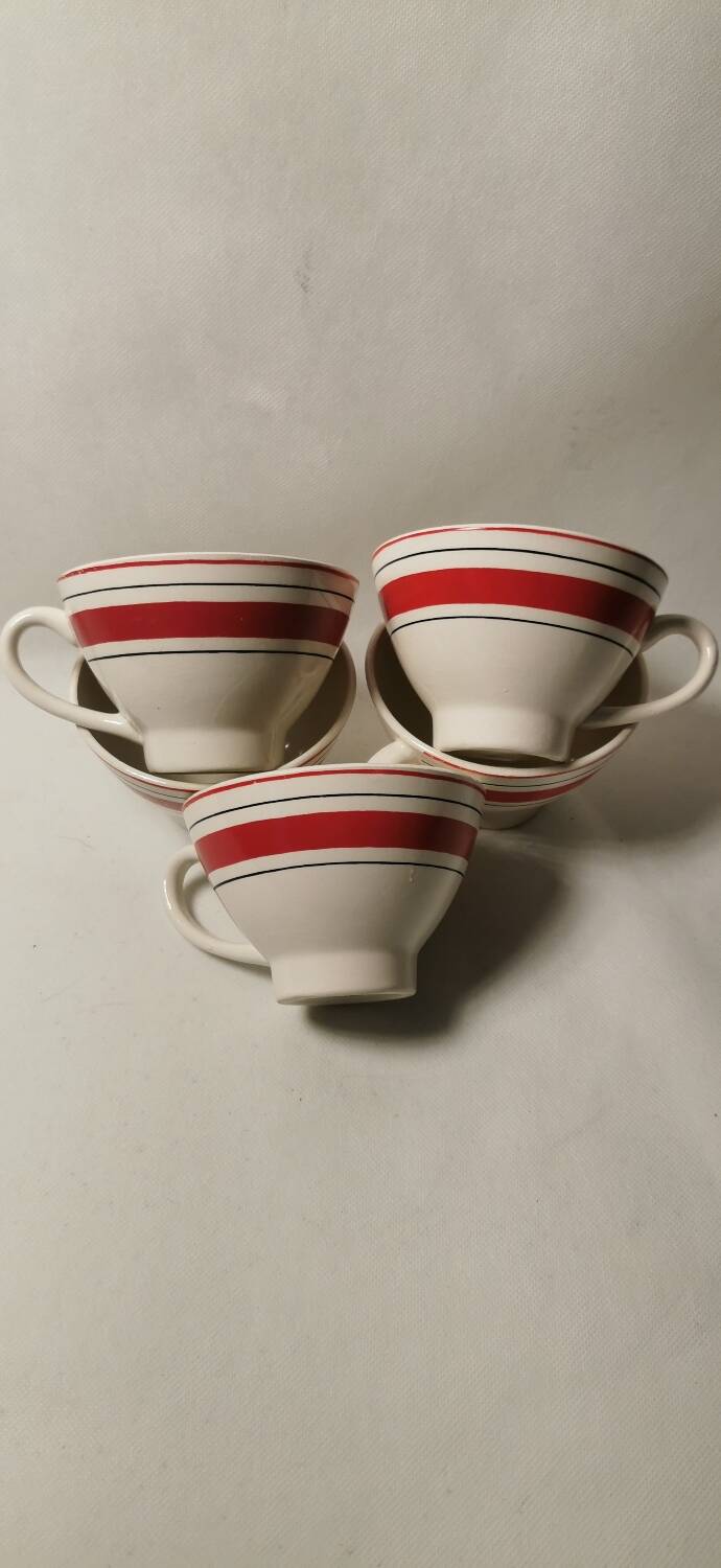 5 cups, Breizh vintage bowls, very good condition