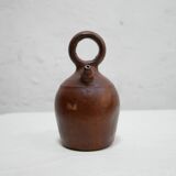 Vintage leather gargoulette pot