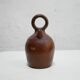 Vintage leather gargoulette pot