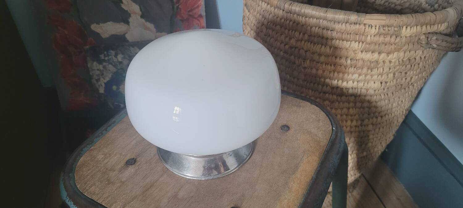 50s opaline table lamp