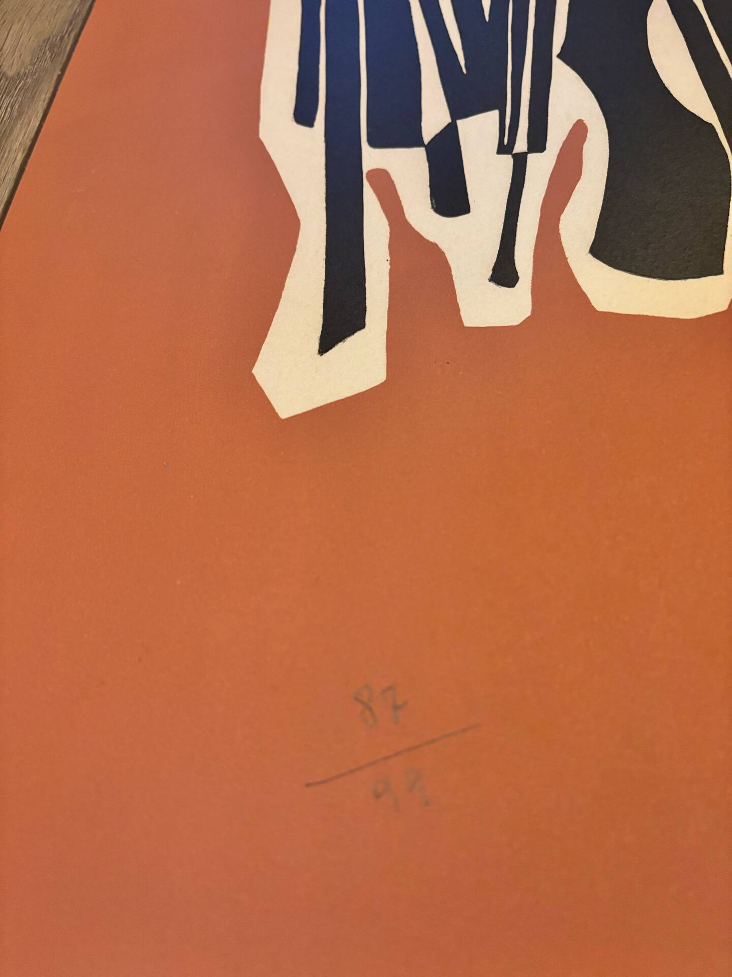 Original Abstract Lithograph Antonia Pino 1970. Signed Numbered 8