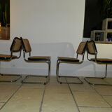 4 chairs Marcel Breuer model Cesca edition Gavina