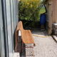 Banc extérieur latté
