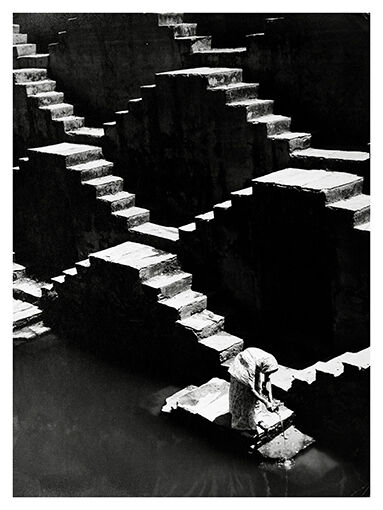 Stepwell. photography in Rajasthan 1960s