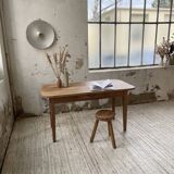 Solid oak farmhouse table 150 cm