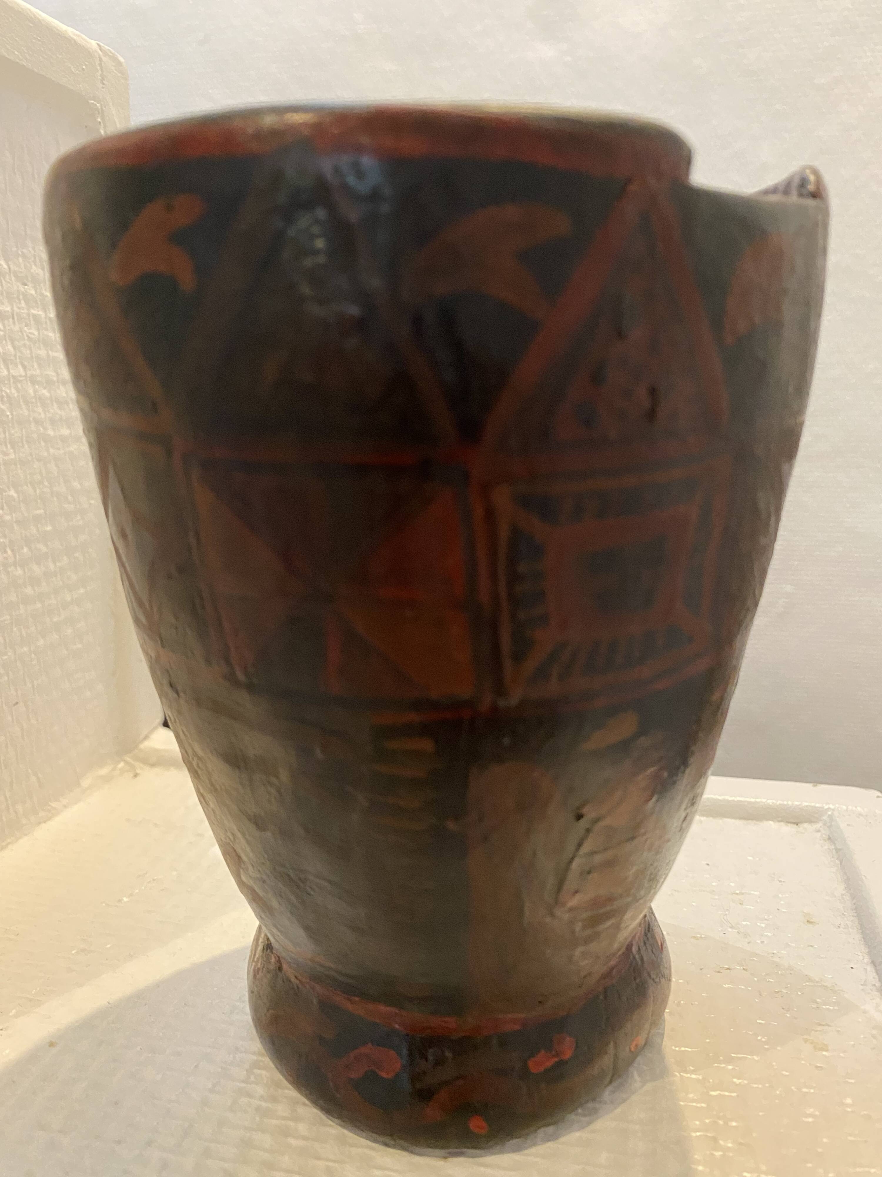 Authentic Kero vase from the colonial era.