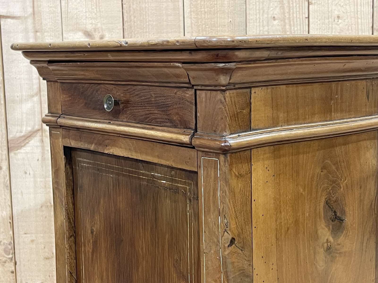 Late 19th century fruit wood bedside table