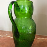 Vintage pitcher Kanawha green owl