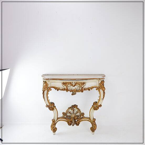 19th Century Italian Louis XVI Style Carved Wood console Planter