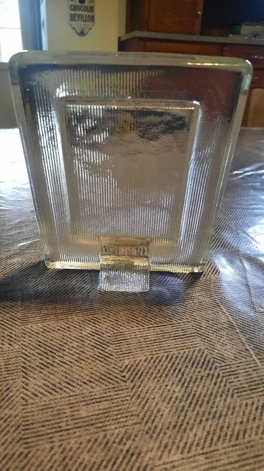 60s glass photo frame