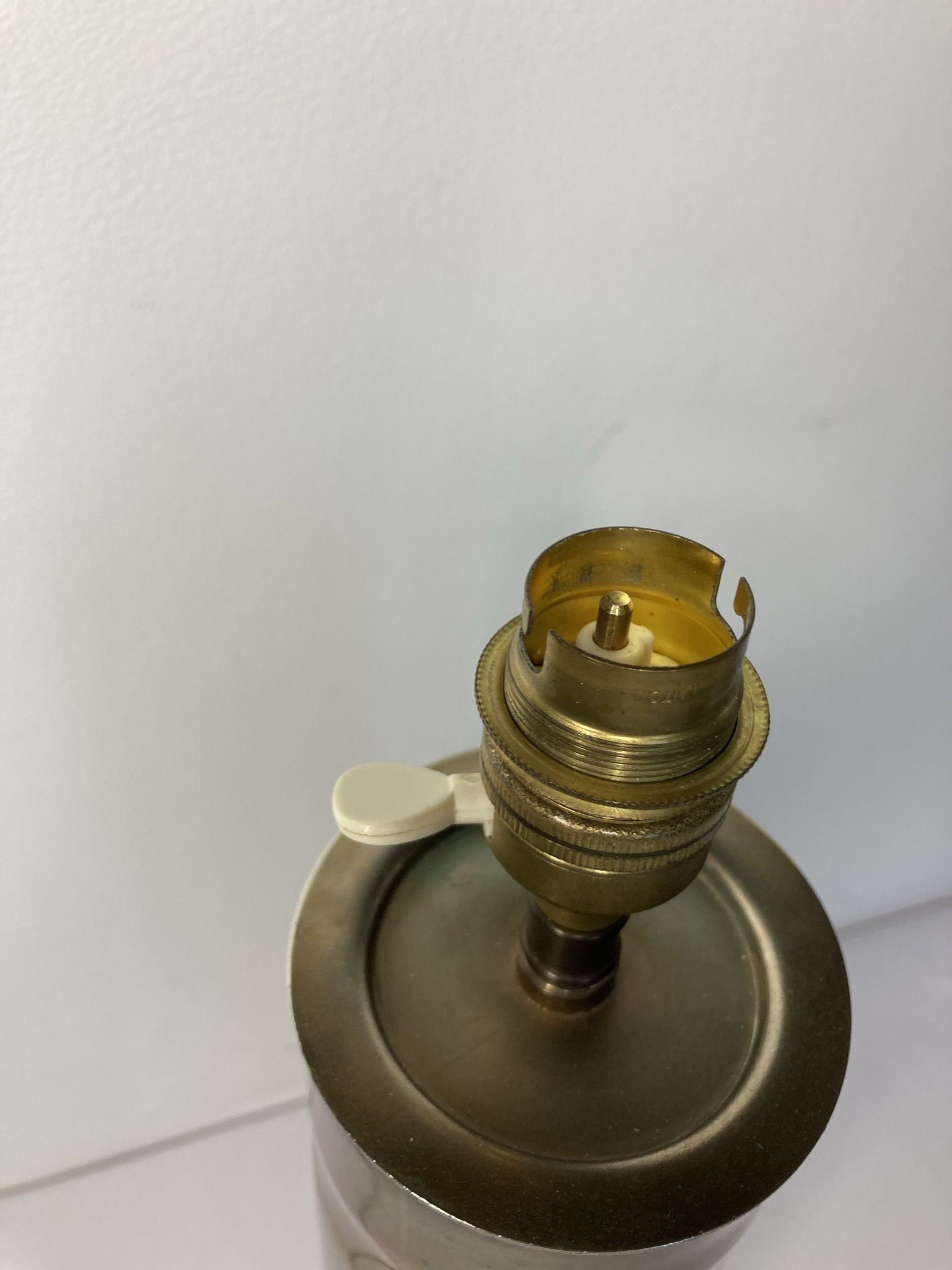 Old war shell lamp socket 14-18 copper early 20th century