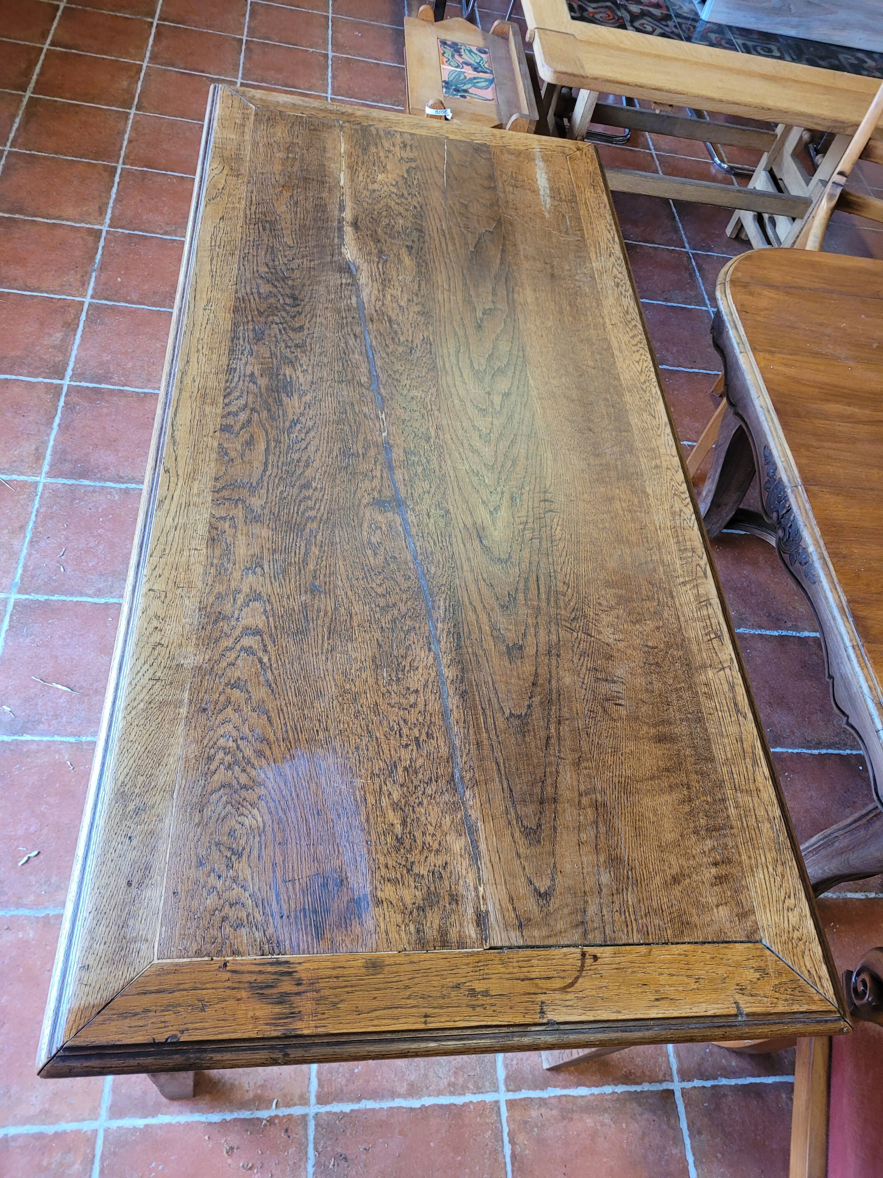 Antique oak farmhouse table