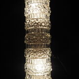 Transparent worked glass sconce from the 1950s