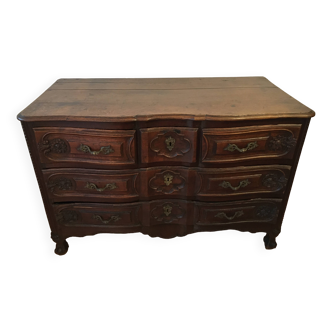 Commode arbalète époque XVIIIe style Louis XV