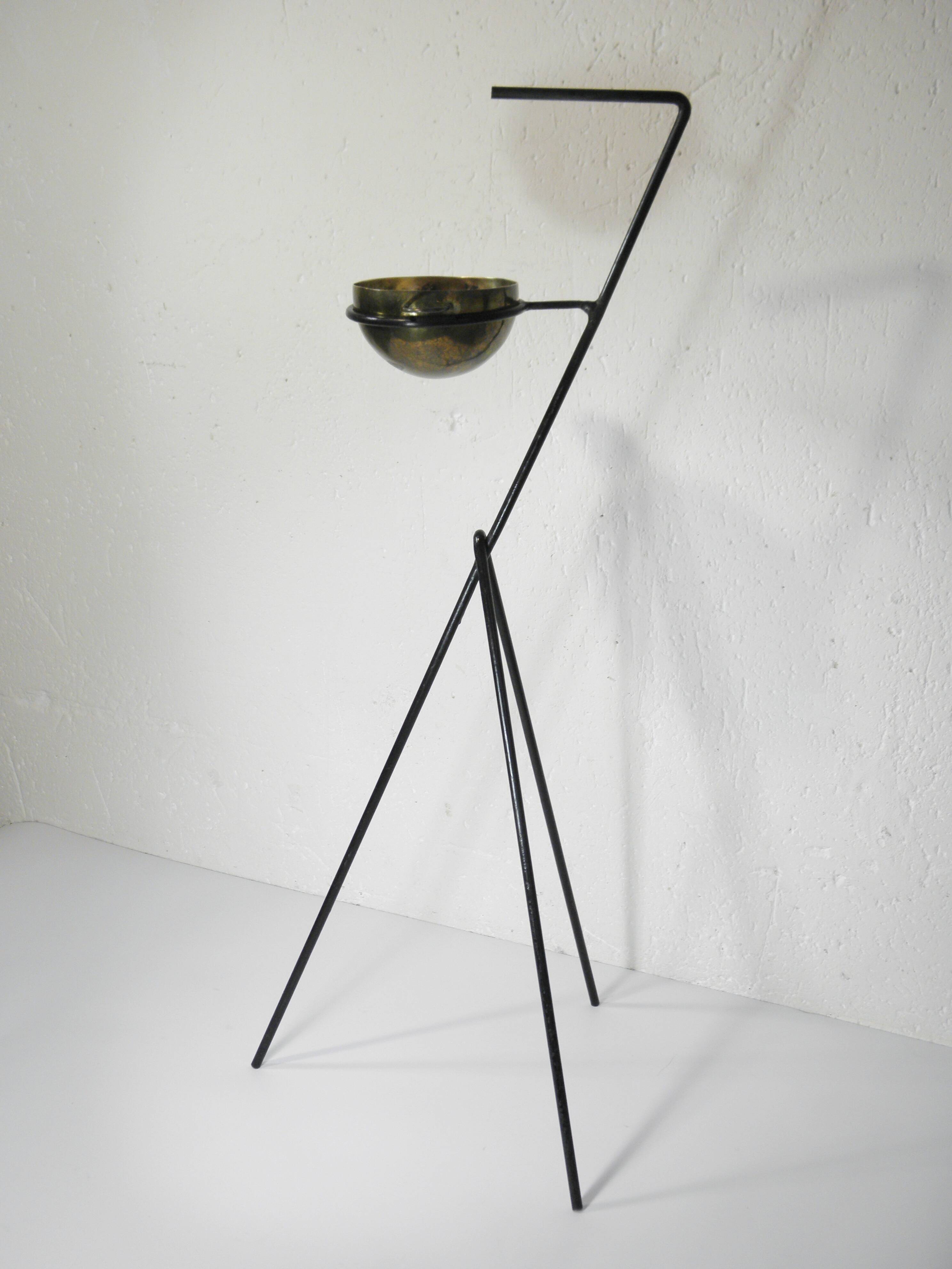 Cendrier sur pied design années 50