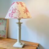PLASTER TABLE LAMP BEIGE 90s