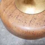 Vintage palm lamp in gilded metal