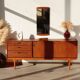 Enfilade vintage Nathan en teck (183cm) – style scandinave