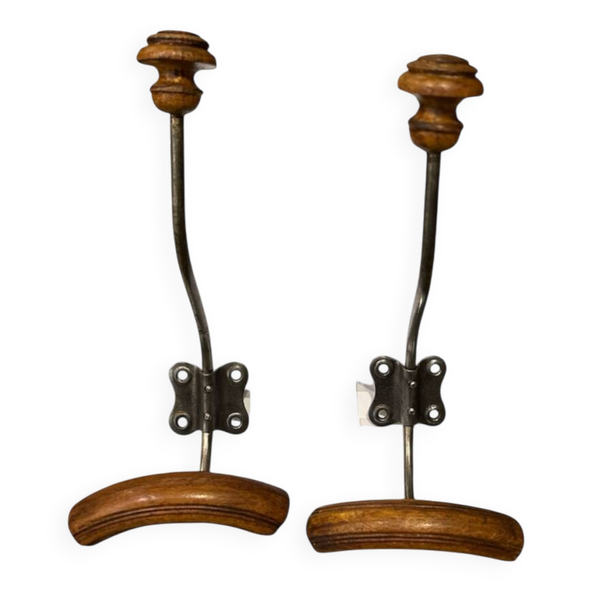 Pair of coat hooks Belle Époque circa 1900