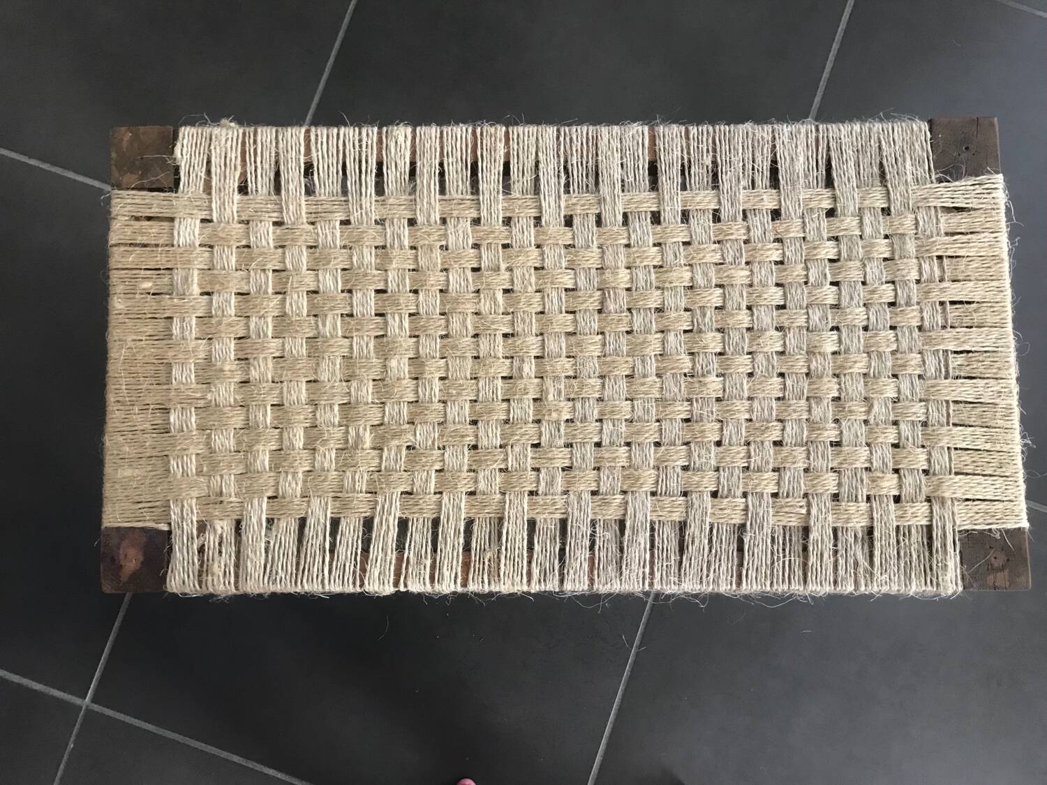 Banc bois et corde