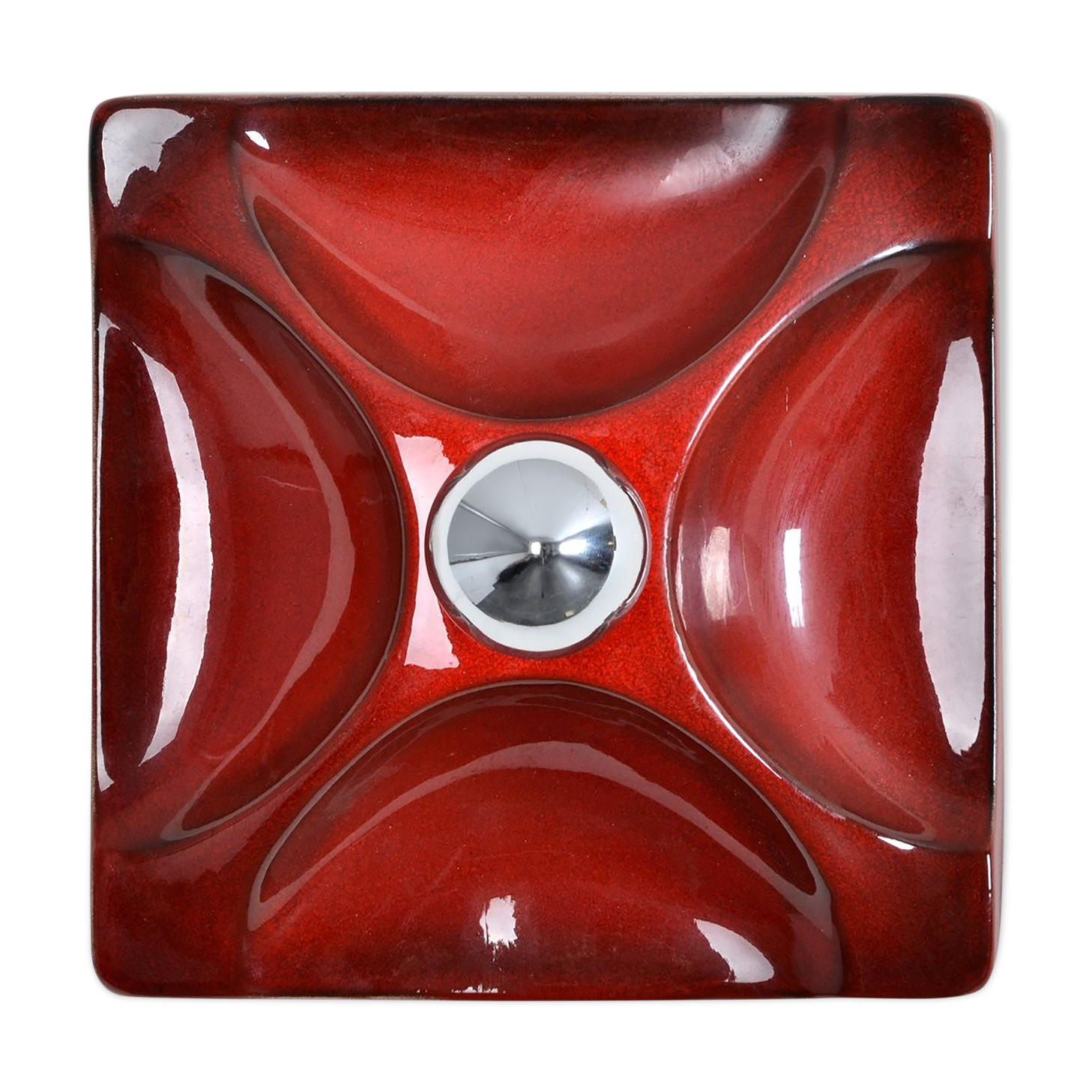 Fat Lava ceramic wall apply from Hustadt Leuchten 1970s