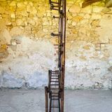 Vintage bamboo entrance hall with mirror circa 1920's