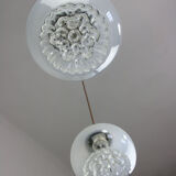 Vintage Murano Glass & Brass Pendant Lamp
