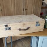 Wooden suitcase