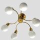Brass ceiling light in Mid-Century Modern style, Germany, 1970s.