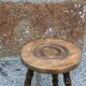Tripod stool with bumped legs