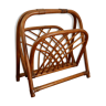 Foldable magazine rack in wicker