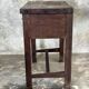 Antique Indonesian teak workbench with two drawers and stretcher H89.
