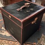 Travel trunk late nineteenth marked "At the start, Paris"