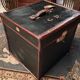 Travel trunk late nineteenth marked "At the start, Paris"