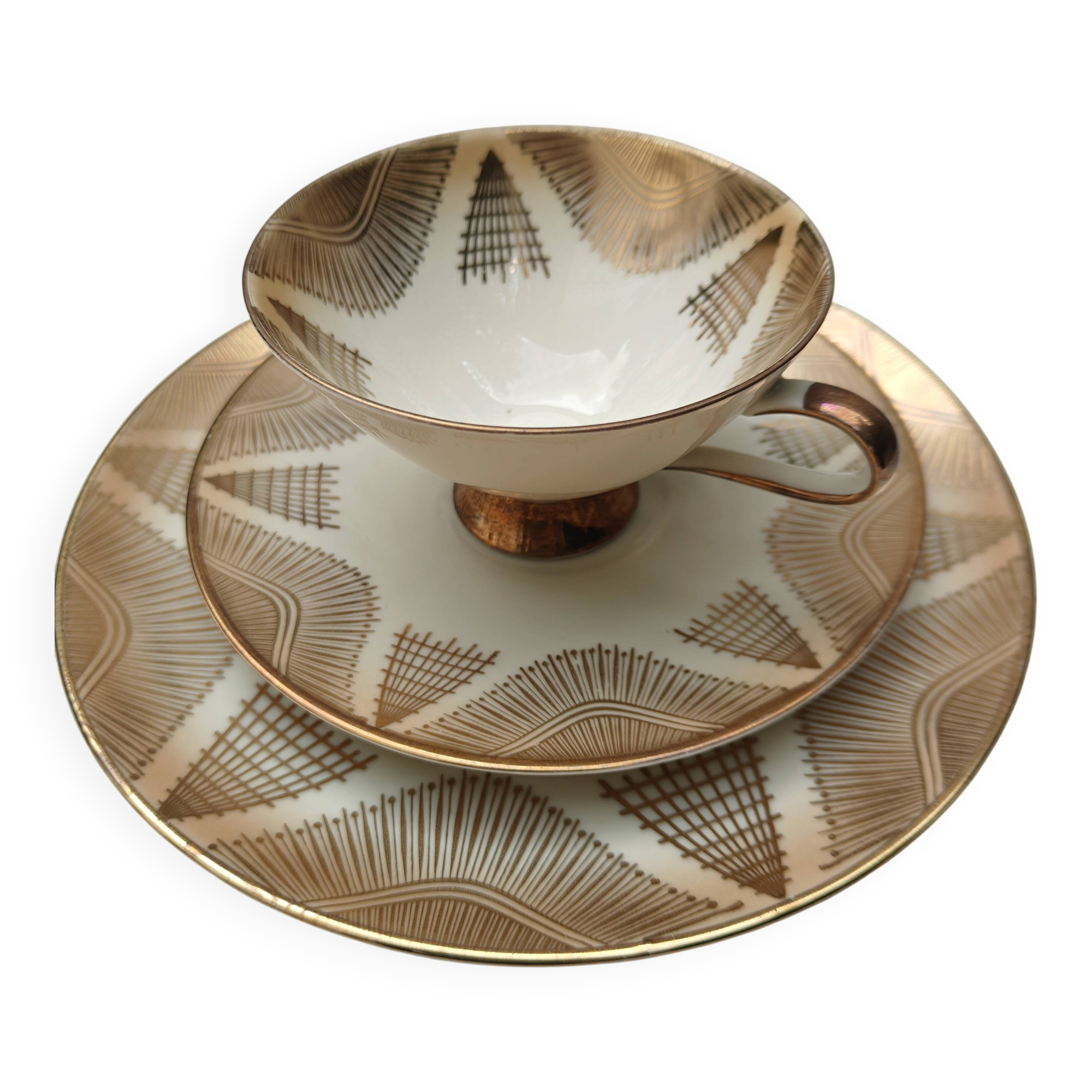Vintage tea/coffee trio in porcelain from Bavaria Winterling Marktleuthen —