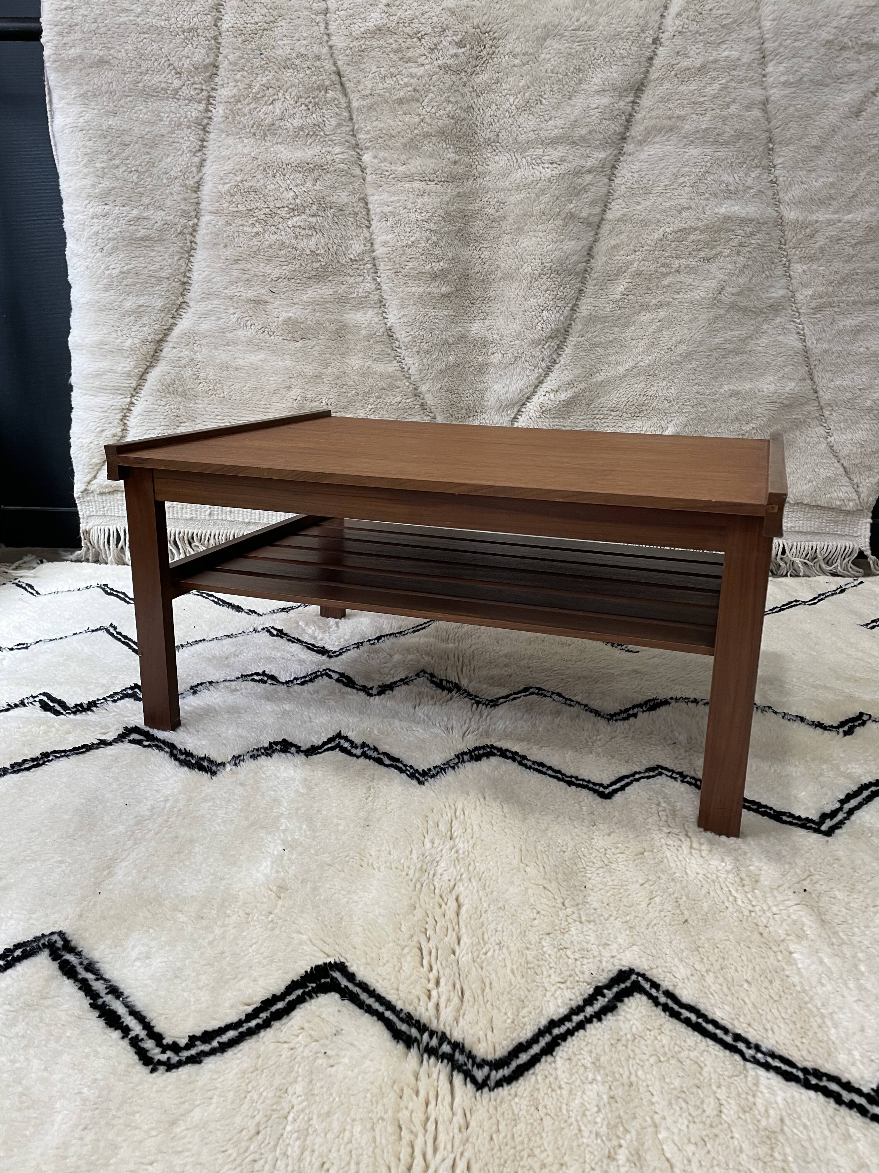 Scandinavian teak coffee table 50s