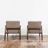 Kvadrat Customizable Pair Of Restored Mid Century Armchairs, 1960's