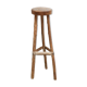 Sellette brutaliste tripode en bois