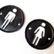 Men/women plaque for bathroom