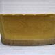 1960s, Danish 2-seater "Banan" sofa, green furniture velour, oak wood.