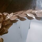 Vintage gold floral mirror