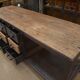 Industrial sideboard from metal and wood factory 1950