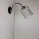 Vintage glass wall light "diamond point"